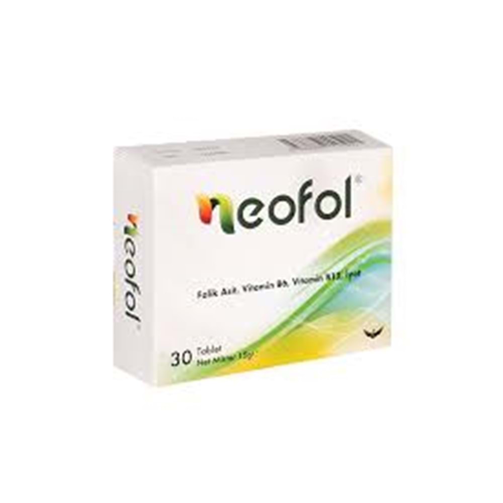 NEOFOL VİTAMİN B6 FOLİK ASİT VİTAMİL 30 TABLET