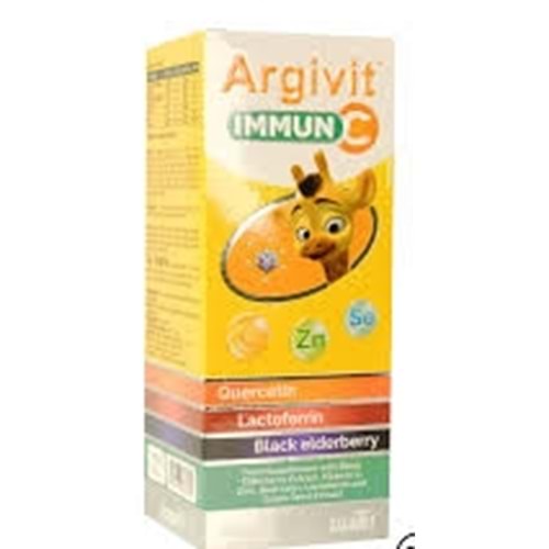 ARGİVİT İMMUN C ŞURUP 150 ML(KUERSETİN LAKTOFERRİN KARA MÜRVER)