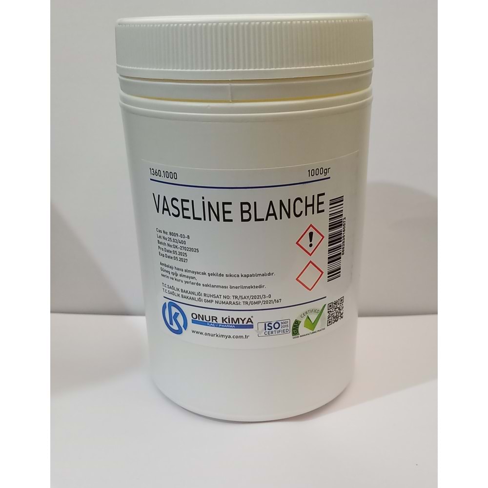 VAZELİN KATI 1000 ML ONUR KİMYA