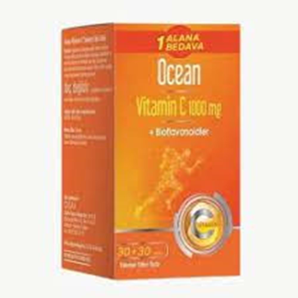 OCEAN VİTAMİN C 1000 MG 30+30 TABLET
