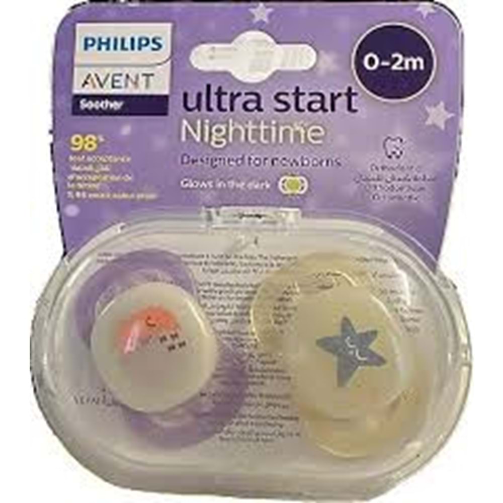 AVENT ULTRA START NİGHT TİME 0-2 AY 2 Lİ KIZ 9215
