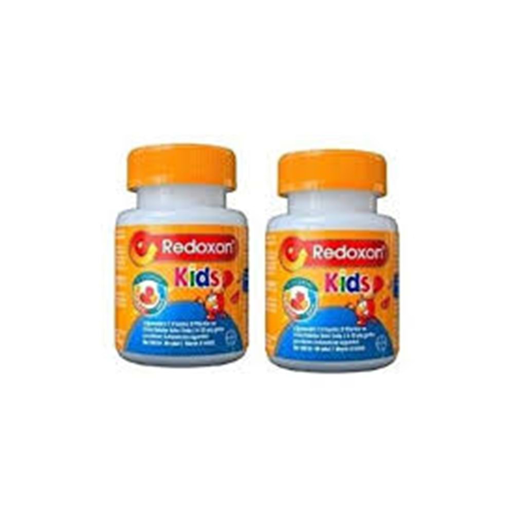 REDOXON KİDS 60 ÇİĞNEME TABLETİ 2'Lİ AVANTAJ PAKET - İKİNCİSİ %70 İNDİRİMLİ