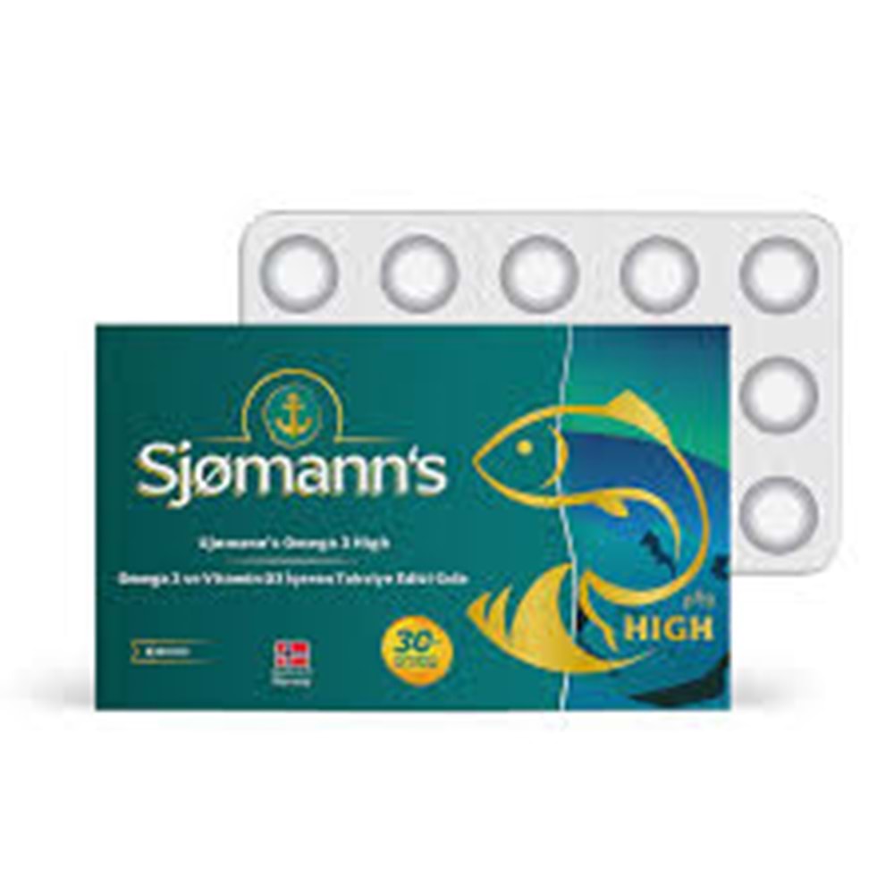 SJOMANN'S FİSHOİL OMEGA-3 ÇİGNENEBİLİR 30 JEL TABLET