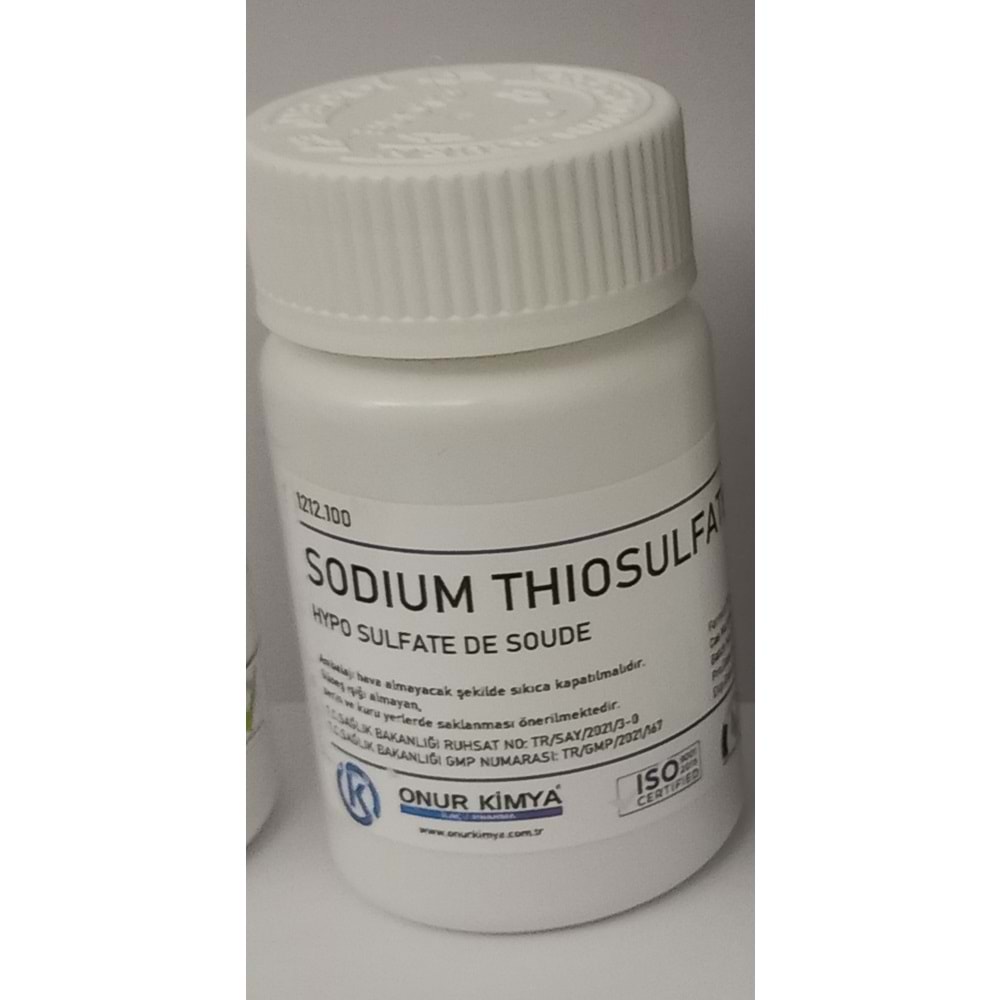 SODIUM THIOSULFATE( HYPO SULFATE DE SOUDE) 100 GR SODYUM TİYOSÜLFAT