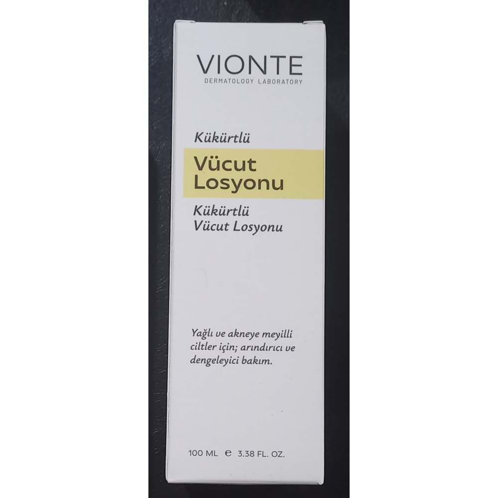 VİONTE KÜKÜRTLÜ VÜCUT LOSYONU 100 ML