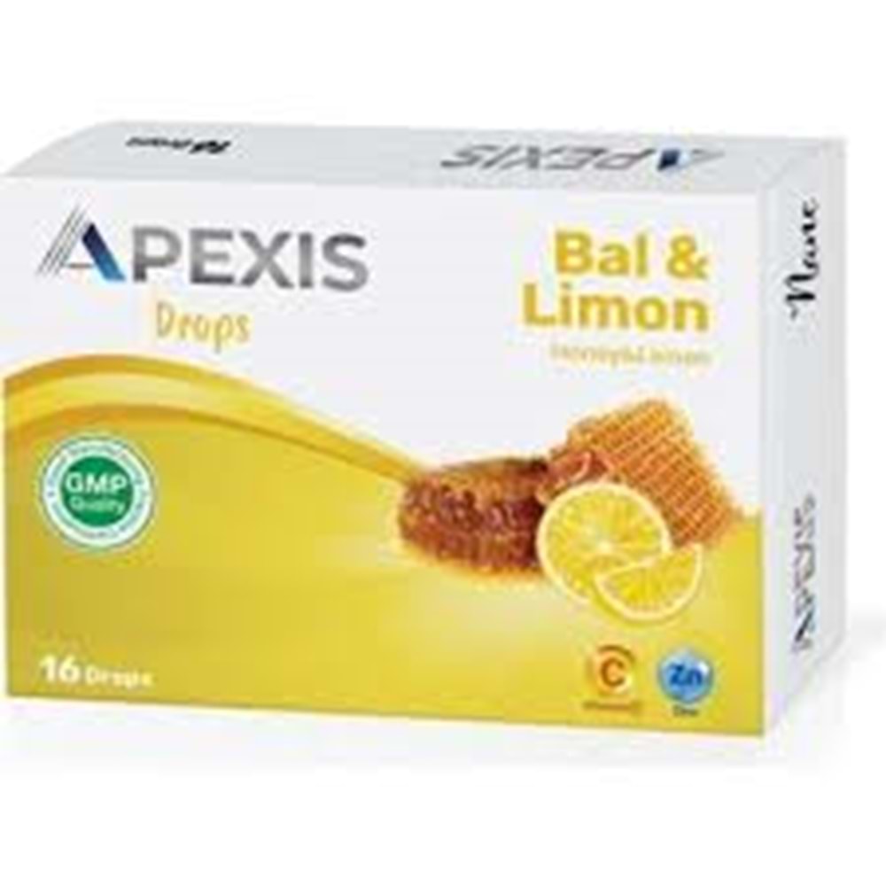 APEXİS BAL LİMON PASTİL 16 DROPS