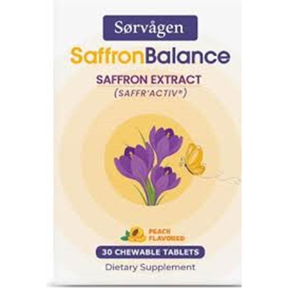 SORVAGEN SOFFRON BALANCE SAFRAN 30 TABLET