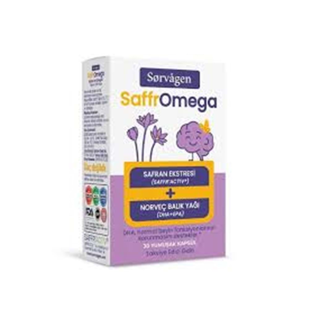 SORVAGEN SAFFROMEGA 30 KAPSÜL