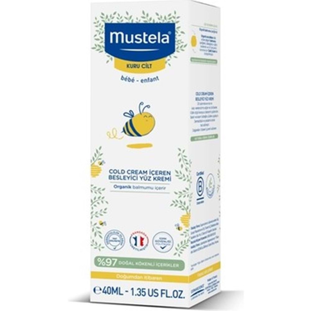 MUSTELA COLD KREM İÇEREN YÜZ KREMİ 40ML (KURU CİLT)