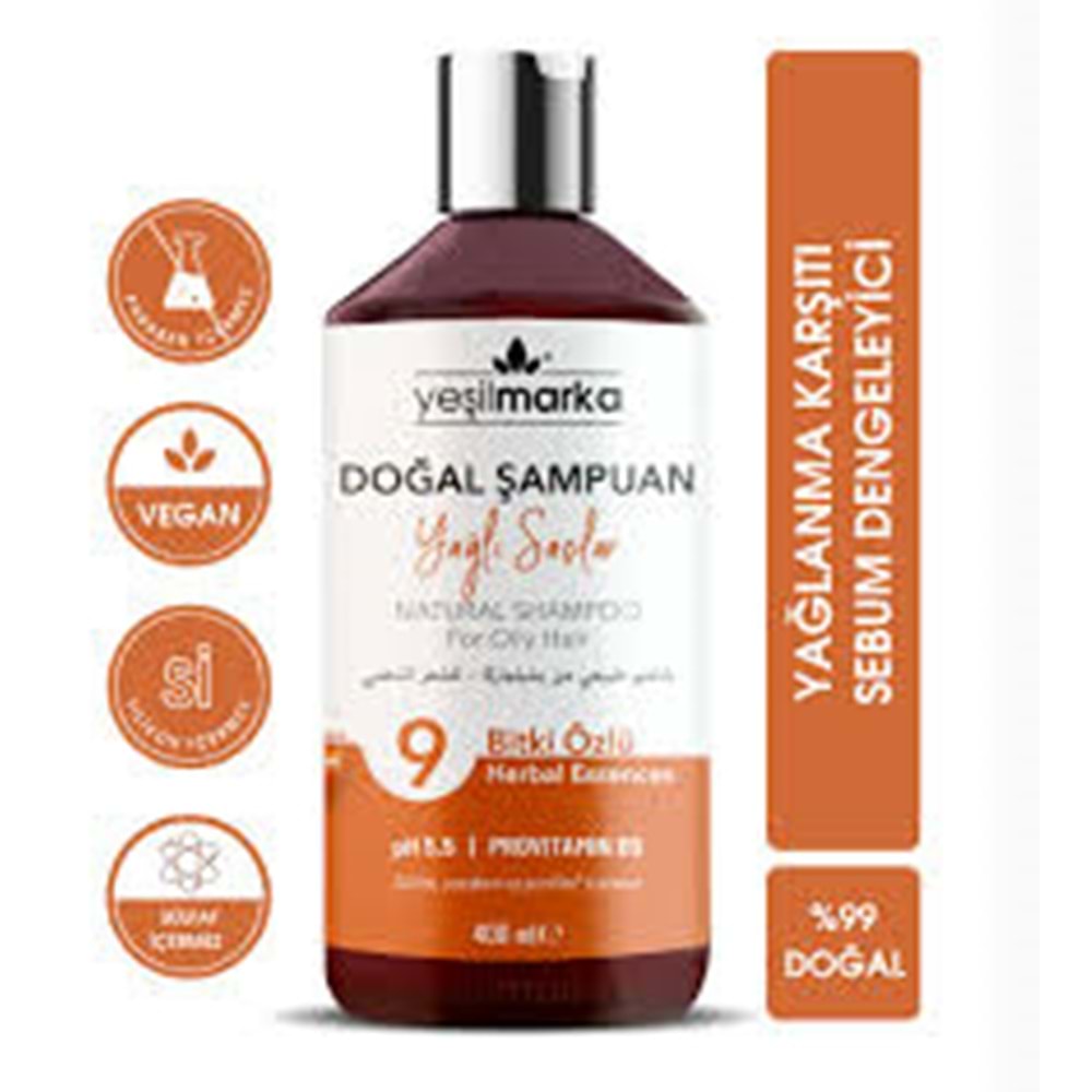 YMSM-02 Yeşilmarka Doğal Şampuan - Yağlı Saçlar İçin