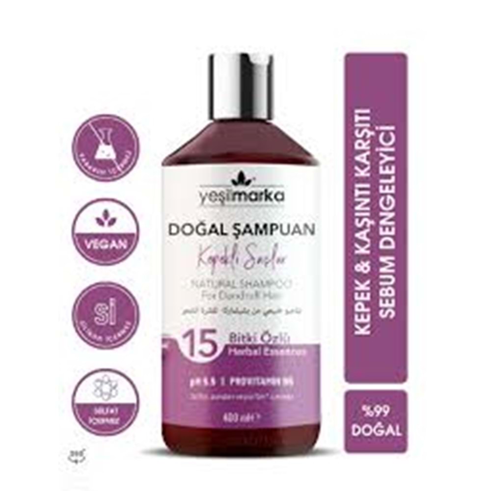 YMSM-04 Yeşilmarka Doğal Şampuan - Kepekli Saçlar İçin