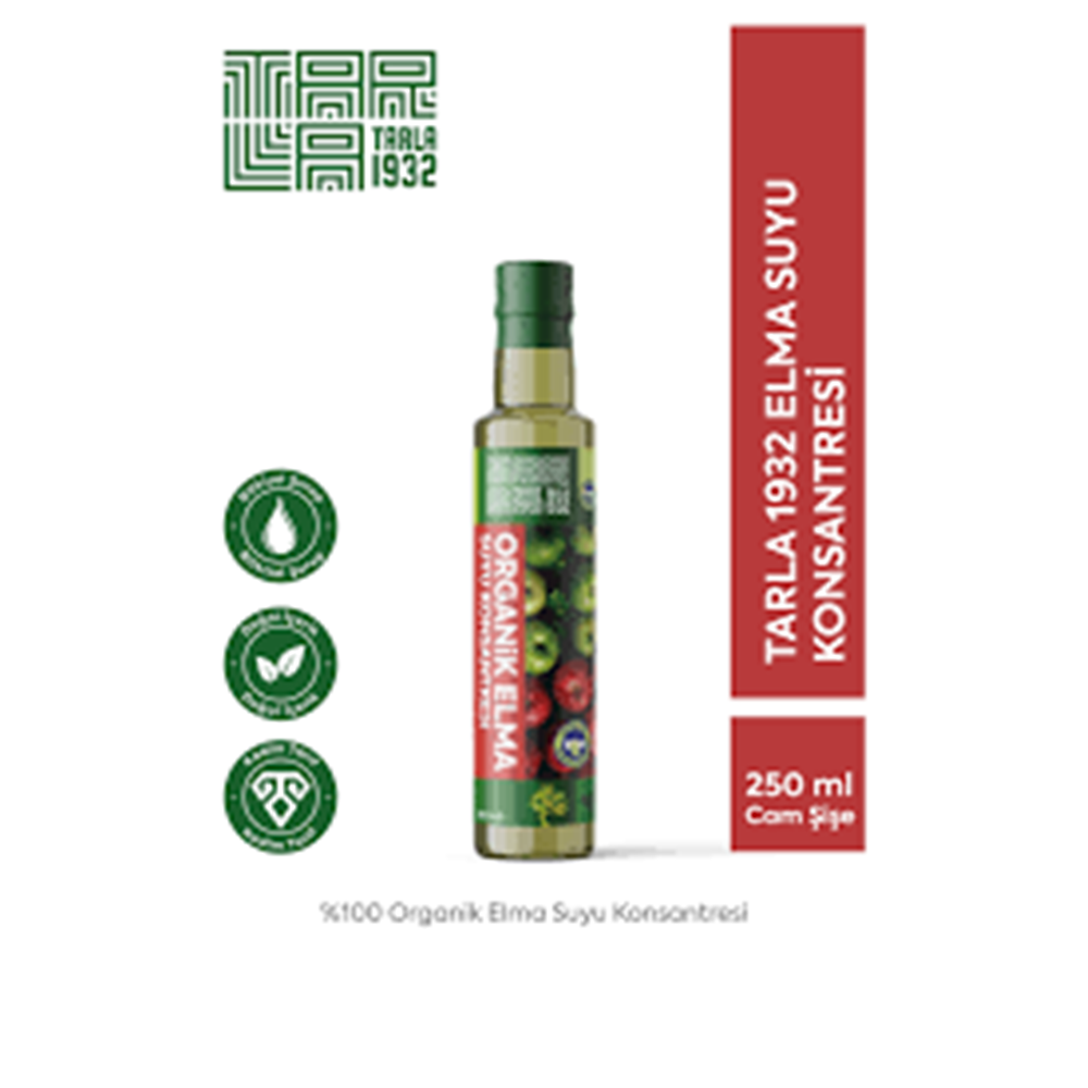 TARLA ORGANİK ELMA SUYU KONSANTRESİ 250 ML