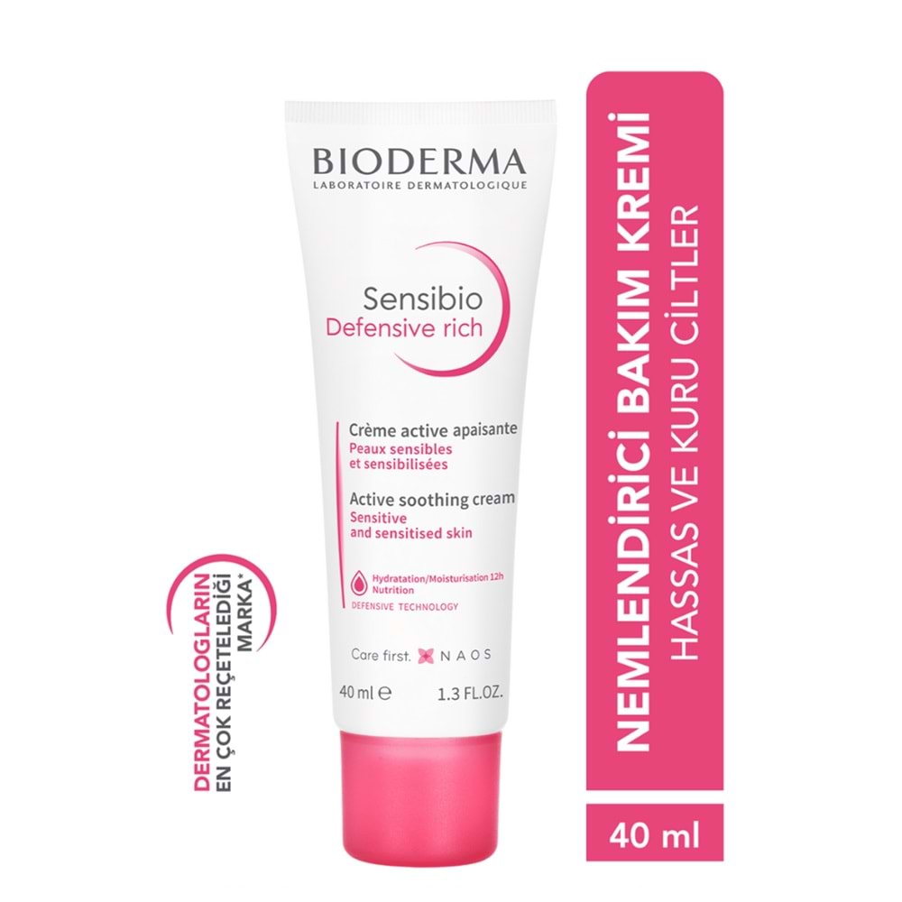 BİODERMA SENSİBO DEFENSİVE RİCH CREAM 40 ML ( KURU HASSAS CİLTLER İÇİN )4469