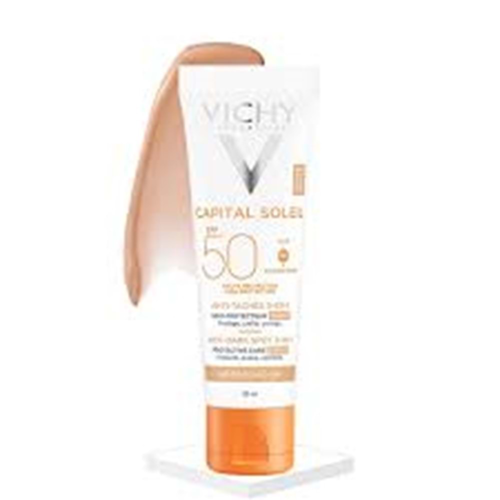 VICHY CAPİTAL SOLEIL ANTI DARK SPOT TINTED 50 ML 50+SPF GÜNEŞ KREMİ 9802