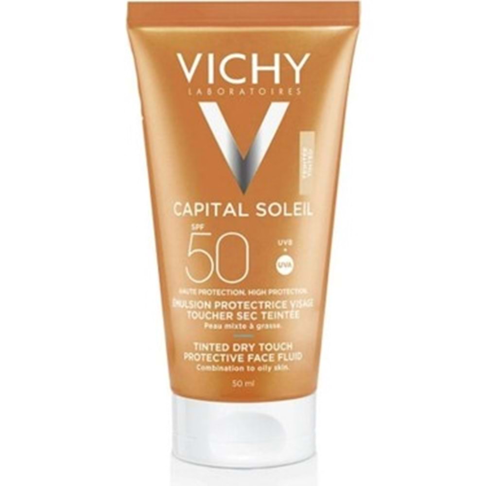 VİCHY CAPİTAL SOLEIL GÜNEŞ KREMİ SPF+50 50 ML TİNTED EMULSİYON 5787