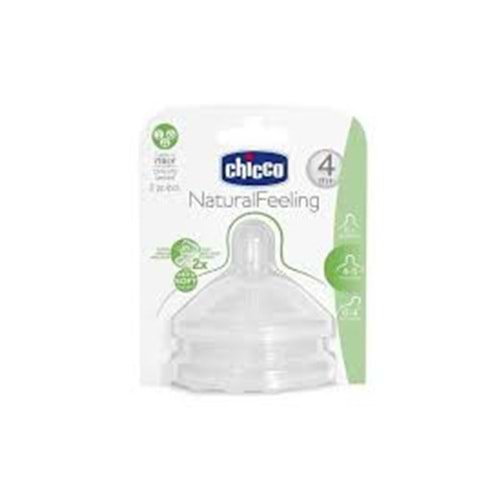 CHİCCO BİBERON EMZİĞİ 2 Lİ 4+M HIZLI AKIŞ 8247