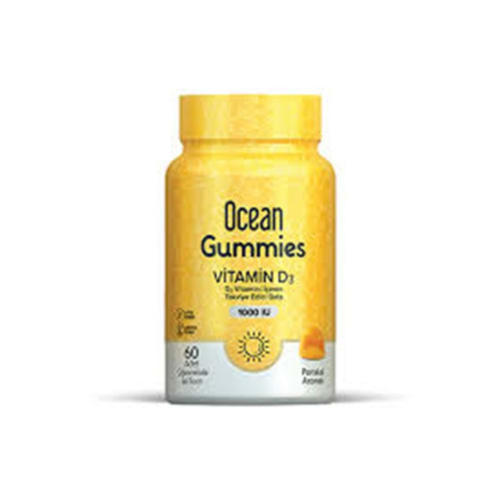 OCEAN D3 1000 IU GUMMİES 60 JEL FORM 3656 JELİBON