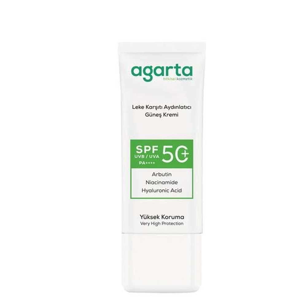 AGARTA LEKE KARŞITI AYDINLATICI GÜNEŞ KREMİ 50 ML