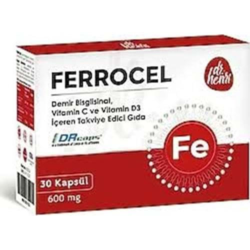DR.HENRİ FERROCEL DEMİR FE 600 MG 30 KAPSÜL 2883