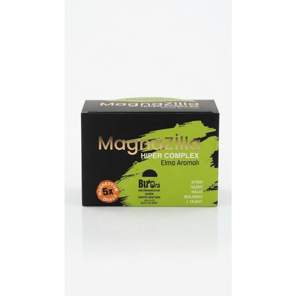 MAGNAZİLLA HİPER COMPLEX 40 ML 20 Lİ ELMA AROMALI SHOT