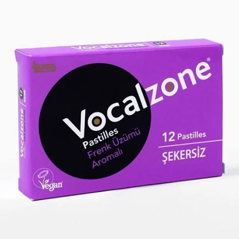 VOCALZONE PASTİL 12 Lİ ŞEKERSİZ 2202