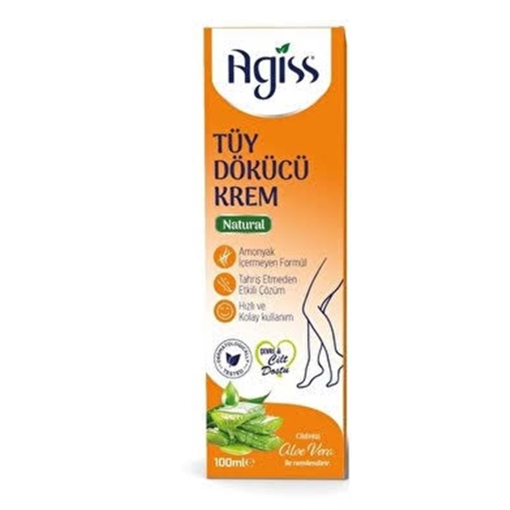 AGİS TÜY DÖKÜCÜ KREM 100 ML NATURAL ALOE VERALI 6020