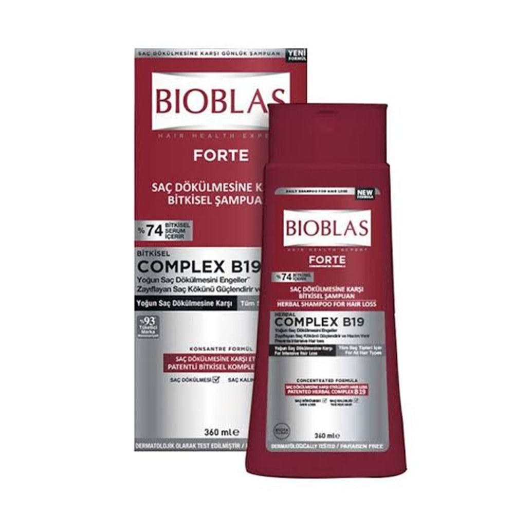 BİOBLAS ŞAMPUAN FORTE COMPLEX B19 360 ML 8637
